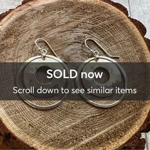 ‼️SOLD‼️Silpada 925 Sterling Silver French Wire “Perspectiva“ earrings. W1322